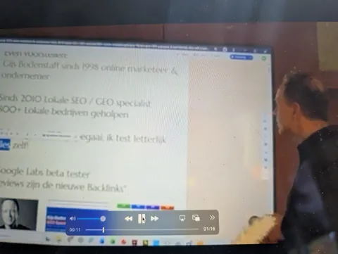 Gijs Bodenstaff opent een masterclass local SEO met zijn achtergrond sinds 1998