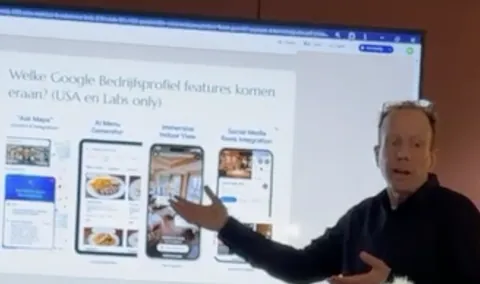 Gijs Bodenstaff legt in een masterclass de functies van het Google Bedrijfsprofiel uit